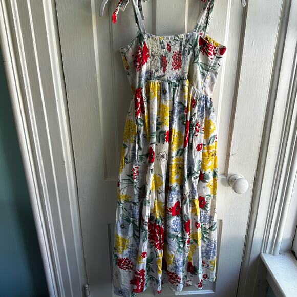 Urban Outfitters UO Positano Tie-Shoulder Floral Midi Dress - Picture 8 of 10